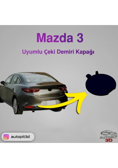 Mazda 3 Uyumlu Çeki Demiri Kapağı