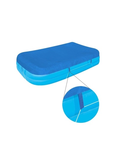 Bestway Aile Havuzu 12819, Şişme Jumbo Dikdörtgen, 211x132x46cm, Çok Renkli