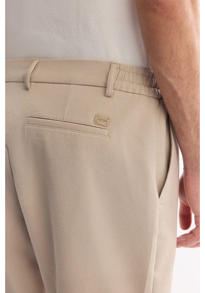 Avva Erkek Bej Yanı Lastikli Gofreli Relaxed Fit Chino Şort A61y3730