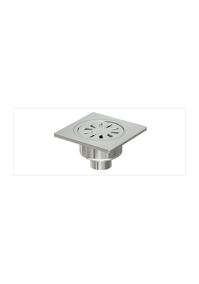 Komple Paslanmaz Premium Yer Sifonu / Süzgeci Alttan Çıkışlı 15*15 Q70