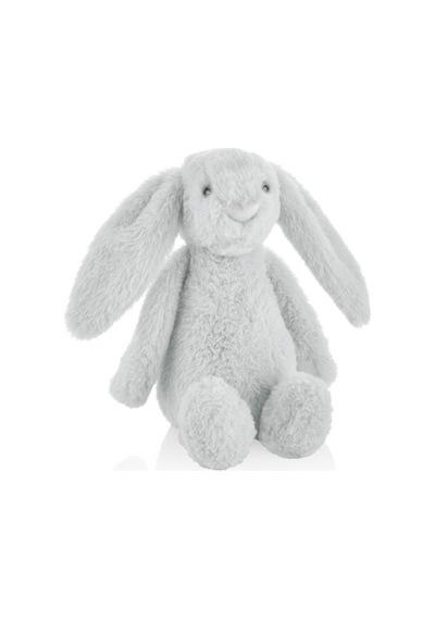 35 Cm Gri Renkli Oturabilen Tavşan Peluş Oyuncak Çok Renkli