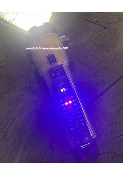 Kl Pro F-37 Şarjlı El Fener Kamp Feneri Çakmak Alarm Çekiç Çakar Optik Zoom 10ın1 Sarı