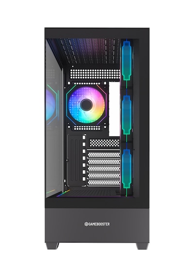 Gamebooster Nyvra Prıme 750w 80+ Bronze Atx3.1 Gen5.1 Seaview Argb E-atx Mid Tower Siyah Kasa
