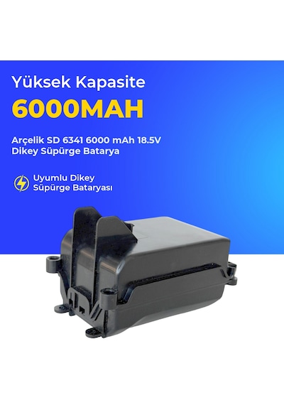 Arçelik Sd 6341 6000 Mah 18.5v Dikey Süpürge Batarya