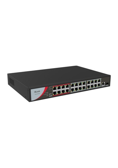 Hılook Ns-0326p-230 B , 24port, Megabit, Poe 230w, 1 Port Gigabit Lan, 1 Port Gigabit Sfp, Long Range 250metre, Yönetilemez, Masaüstü Switch