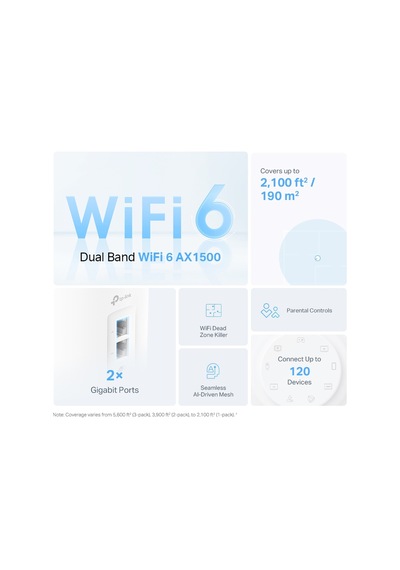 Tp-link Deco X10 (2-pack) Wi-fi 6 Mesh Sistemi + Duvar Askı Aparatı