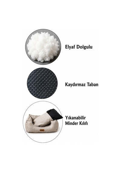 Premium Kedi Ve Köpek Yatağı Kafa Destekli Kaydırmaz Taban Yıkanabilir Fermuarlı Çift Taraflı Minder %100 Boncuk Elyaf Bej 1607705629 Premium Kedi Ve Köpek Yatağı Kafa Destekli Kaydırmaz Taban Yıkanabilir Fermuarlı Çift Taraflı Minder %100 Boncuk Elyaf Bej 1607705629