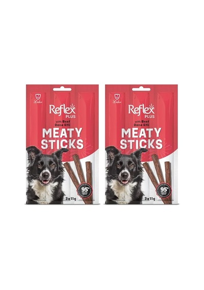 Plus Adult Dogr Stick Treats With Beef 33 Gr 2 Paketi 100 G