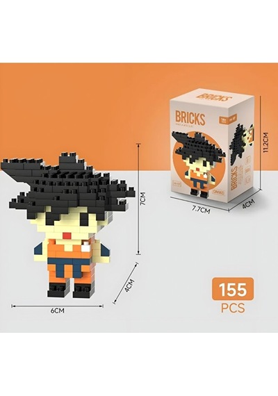 Brıcks Goku Yapı Blok Figür 155 Parça Dragon Ball Mini Brick Ko