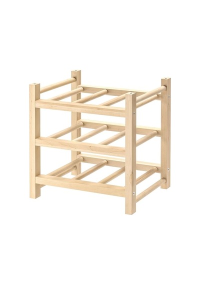 Ikea Hutten Şaraplık, Masif Ahşap, 33x30x34 Cm