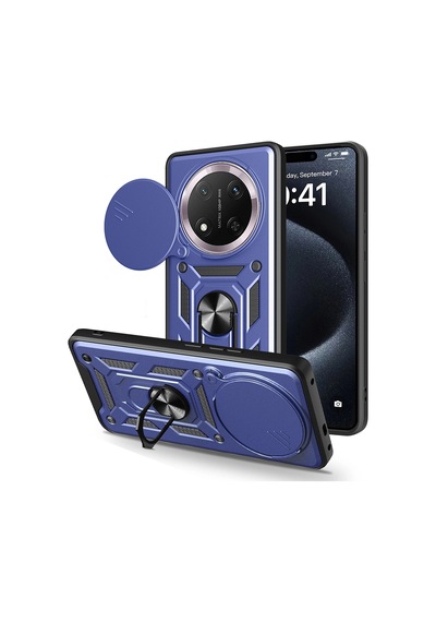 Honor X9c Kılıf Magnetik Standlı Kamera Korumalı Zore Sürgülü Vega Kapak
