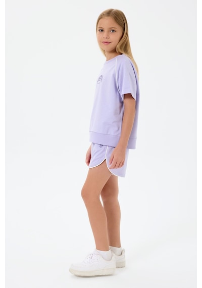 U.s. Polo Assn. Kız Çocuk Mor Şort Takım Us2528-c-v3 Mor