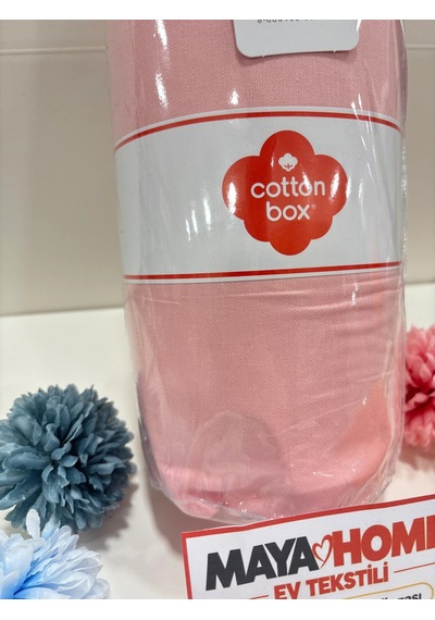 Cotton Box Deluxe Pembe Tensel Çift Kişilik Lastikli Çarşaf Seti 160x200+30 Çok Renkli
