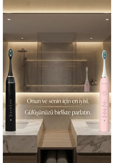 Şarjlı Sonik Diş Fırçası, Şarjlı Pembe Diş Fırçası