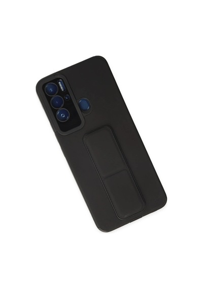 Gld-spt- Newface Tecno Pova Neo Kılıf Mega Standlı Silikon - Siyah