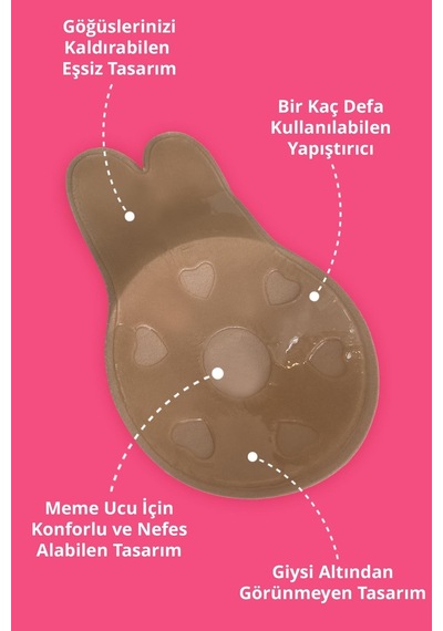 Cottonhill Ten Göğüs Ucu Kapatıcı, Gizleyici Ve Göğüs Dikleştirici Ten