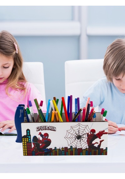 Deepcraft Ahşap Çocuklar İçin Masa Üstü Kalemlik & Organizer-