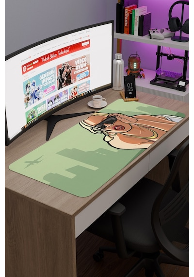 Gta San Andreas Kaymaz Dikişli Kauçuk Oyuncu Mousepad V2 - 90x40 Xxl Gaming Mouse Pad Fare Altlığı