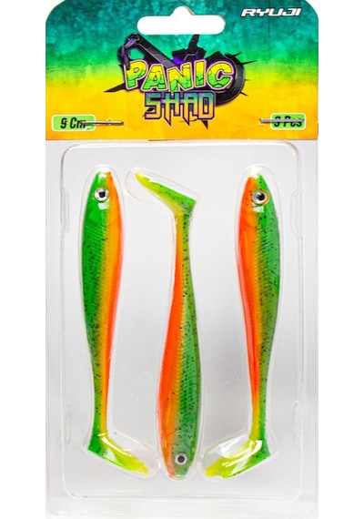 Ryuji Panic Shad 9cm 5.5gr Silikon Yem Pearl White Glow