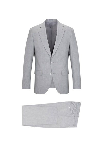 Hatemoğlu Gri Slim Fit Mono Yaka Klasik Takım Elbise 34573 Gri