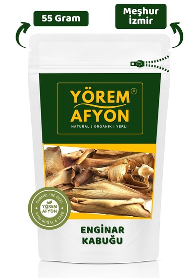 Yörem Afyon İzmir Karaburun Yöresinden Kurutulmuş Enginar Kabuğu Yaprağı, Sinar Kabuğu Cynara Scolymus 55gr.