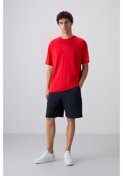 Tommy Life Fiesta Pamuklu Kalın Yumuşak Dokulu Oversize Fit Baskılı Erkek T-shirt - 88333 Kirmizi Tommy Life Fiesta Pamuklu Kalın Yumuşak Dokulu Oversize Fit Baskılı Erkek T-shirt - 88333 Kirmizi
