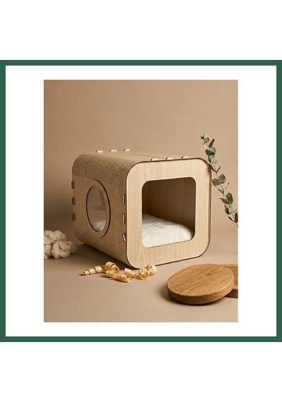 Bezos Özel Tasarım Luna Mdf Kedi Evi Bzs01