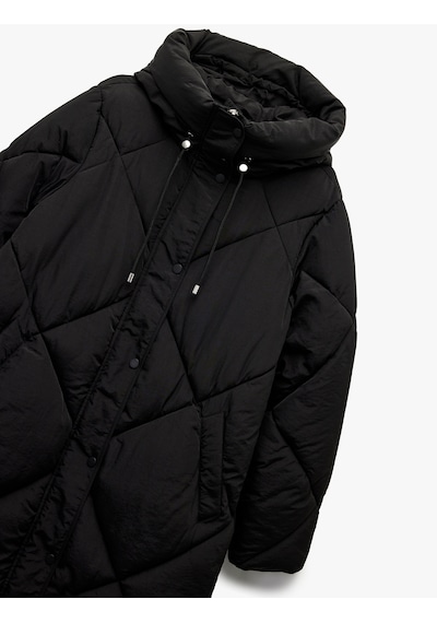 Koton Kapüşonlu Fermuarlı Uzun Kollu Su İtici Ekstra Uzun Kapitone Oversize Şişme Anorak Mont Siyah 6wak00011ew Siyah Koton Kapüşonlu Fermuarlı Uzun Kollu Su İtici Ekstra Uzun Kapitone Oversize Şişme Anorak Mont Siyah 6wak00011ew Siyah