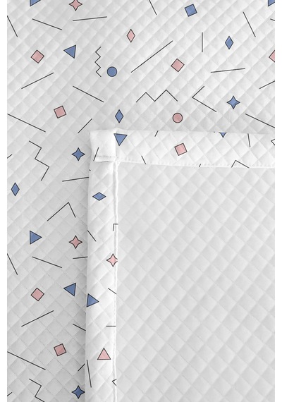 Geometrik Beyaz Genç Odası Tek Kişilik Pike Takımı-pastel Mavi Pembe 160x220cm Kapitone Yatak Örtüsü Dokulu Saman Yumuşaklığı Geometrik Beyaz Genç Odası Tek Kişilik Pike Takımı-pastel Mavi Pembe 160x220cm Kapitone Yatak Örtüsü Dokulu Saman Yumuşaklığı