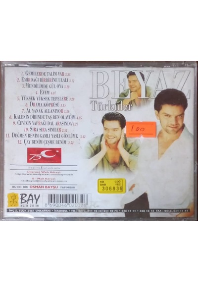 Plak Değildir Cd Dir Cd Beyaz Türküler Açılmamış Jelatininde Cd