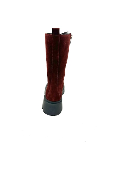 Bordo Snowy Kadın Hakiki Siyah Bot Siyah