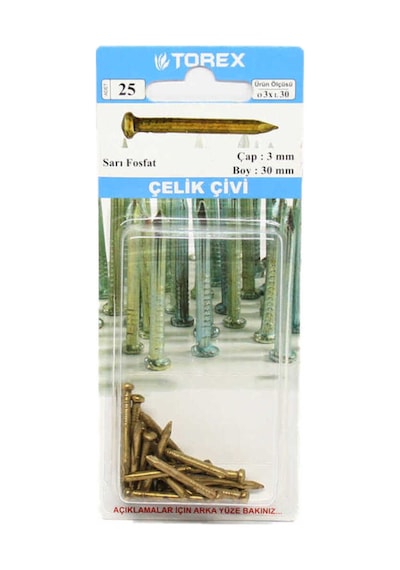 Çelik Çivi 3x30 Fosfat Sarı - 762151981 Diğer