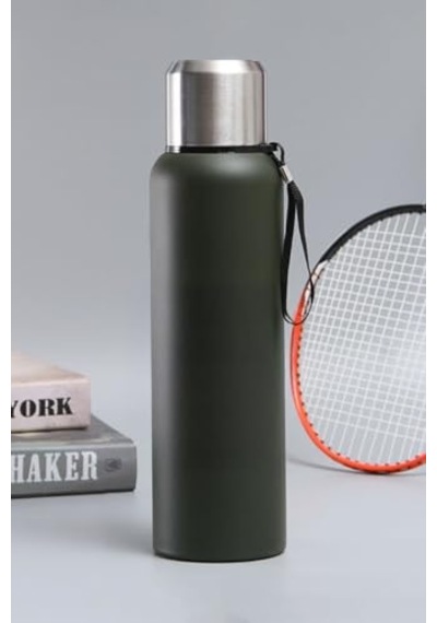 304 L Çelik 750 Ml Yeşil Kamp Piknik Termos Tutmalı Termos Cin491ys Çok Renkli