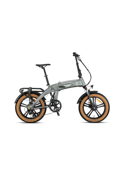 Armour - 20 - Katlanır Fat Bike - 7 Vites - H.disc - Elektrikli - Mat Gri / Gri