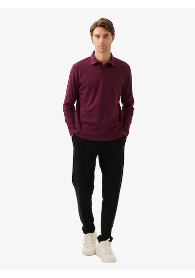 Erkek Polo Yaka T-shirt 40820 - Bordo Bordo