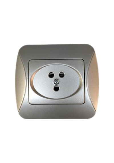 Dmr Riva Silver gümüş-gri Telefon Prizi