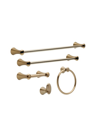 Faucet 73846-cz Lahara Duvara Monte Havlu Halkası Şampanya Bronz