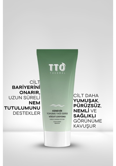 Tto Thermal Kenevir Bitkisi Yağı Vücut Losyonu 200 ML
