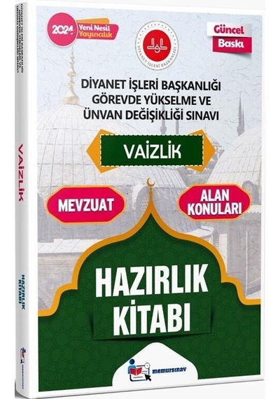 2024 Diyanet İşleri Başkanlığı Gys Ve Uds Vaizlik Hazırlık Kitabı Memur Sınav