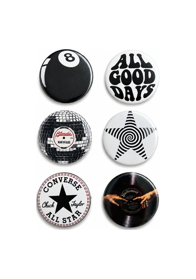 Trend Y2k Vintage Metalrozet Seti 6 Lı Retro, Indie Ve Streetwear Çanta Aksesuarı Diğer