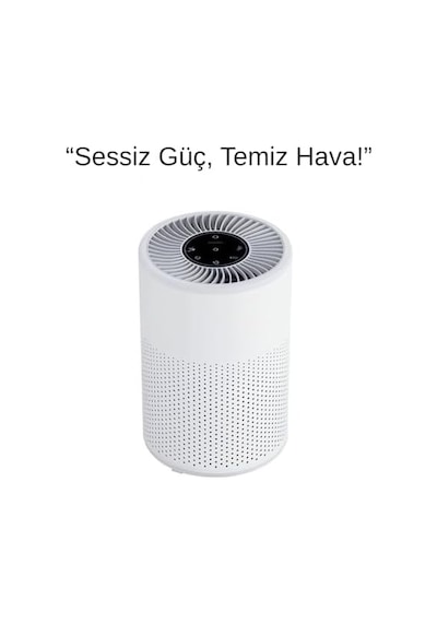 H13 Hepa Filtreli Hava Temizleyici, Aktif Karbon Filtreli, Sessiz Ve Kompakt Tasarım, 360 Hava Dolaşımı