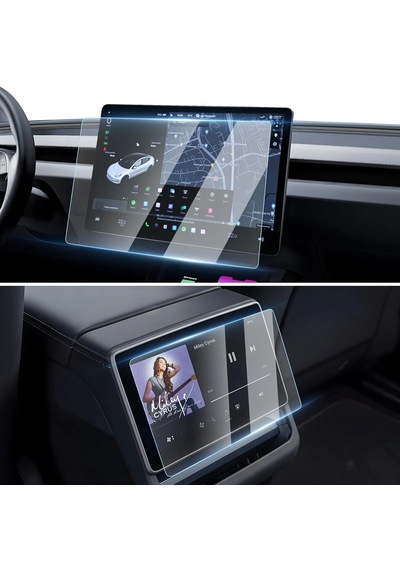 Forzacase 2in1 Tesla Model Y New Juniper Navigasyon Multimedya Uyumlu Nano Ekran Koruyucu Film - Fc1118 1