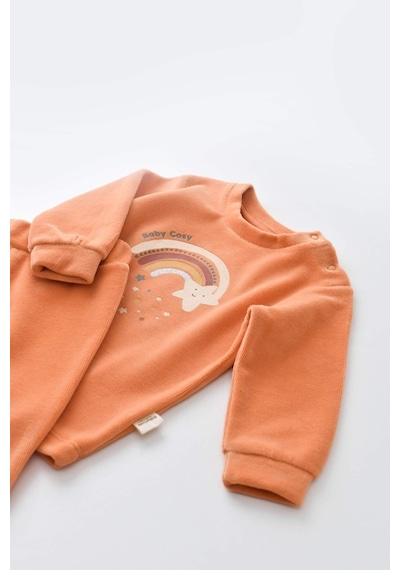 BabyCosy Star Kadife Pantolon Ve Uzun Kollu Gömlek Takım 001