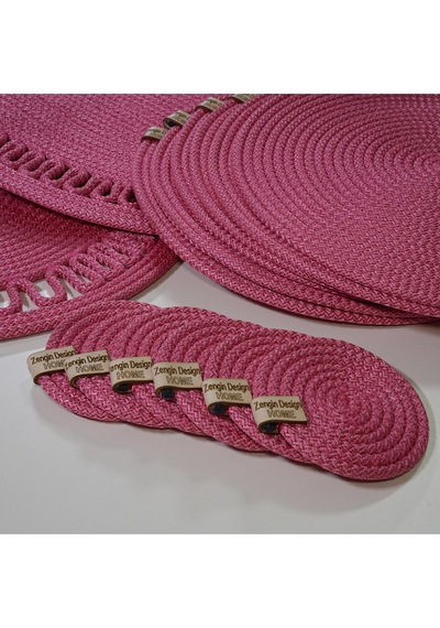 Supla Zdh-246 Yuvarlak Zengin Set Runner Pembe
