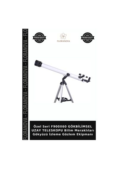 Özel Seri F900x60 Gökbilimsel Uzay Teleskopu Bilim Meraklıları Gökyüzü İzleme Gözlem Ekipmanı
