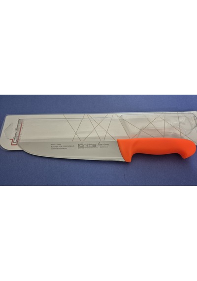 Fibrox Kaymaz Saplı Kasap Bıçağı 20 Cm No.4 Hulusi - Drita Bıçak 40mm X 200mm X 3mm 10151.20 Turuncu Renk