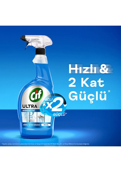 Cif Ultra Sprey Kireç Ve Pas Sökücü 750 Ml X3 Diğer