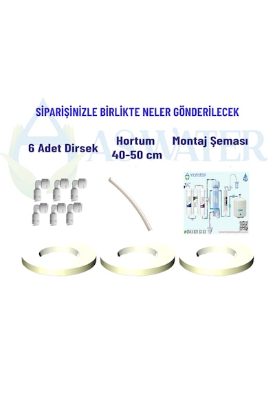 Ihlas Aura Cebilon Silver, Platinium Ve Plus Modelleri Ve Tüm Kapalı Kasa Cihazlar İle Uyumlu İnline 3 Aşamalı Filtre Seti - -