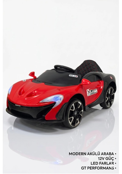 Quantum Gt 12 Volt Akülü Araba Uzaktan Kumandalı Spor Çocuk Arabası Kırmızı