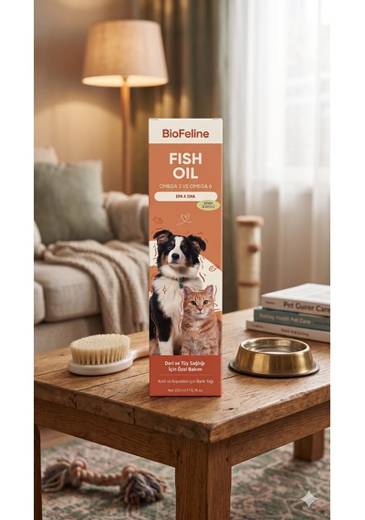 Biofeline Balık Yağı Fish Oil Kedi Omega 3 & 6 Desteği 100 Ml - Tüy Dökülme Karşıtı Ve Deri Sağlığı